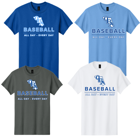 OBA Baseball All Day Every Day cotton T