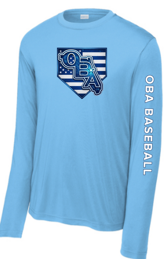 OBA Baseball Flag  Dri-Fit L/S T