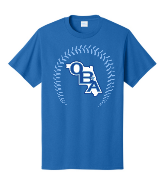 OBA Traditional with baseball seams cotton T