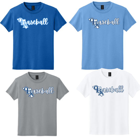 [YOUTH] OBA Baseball Script Classic Tee